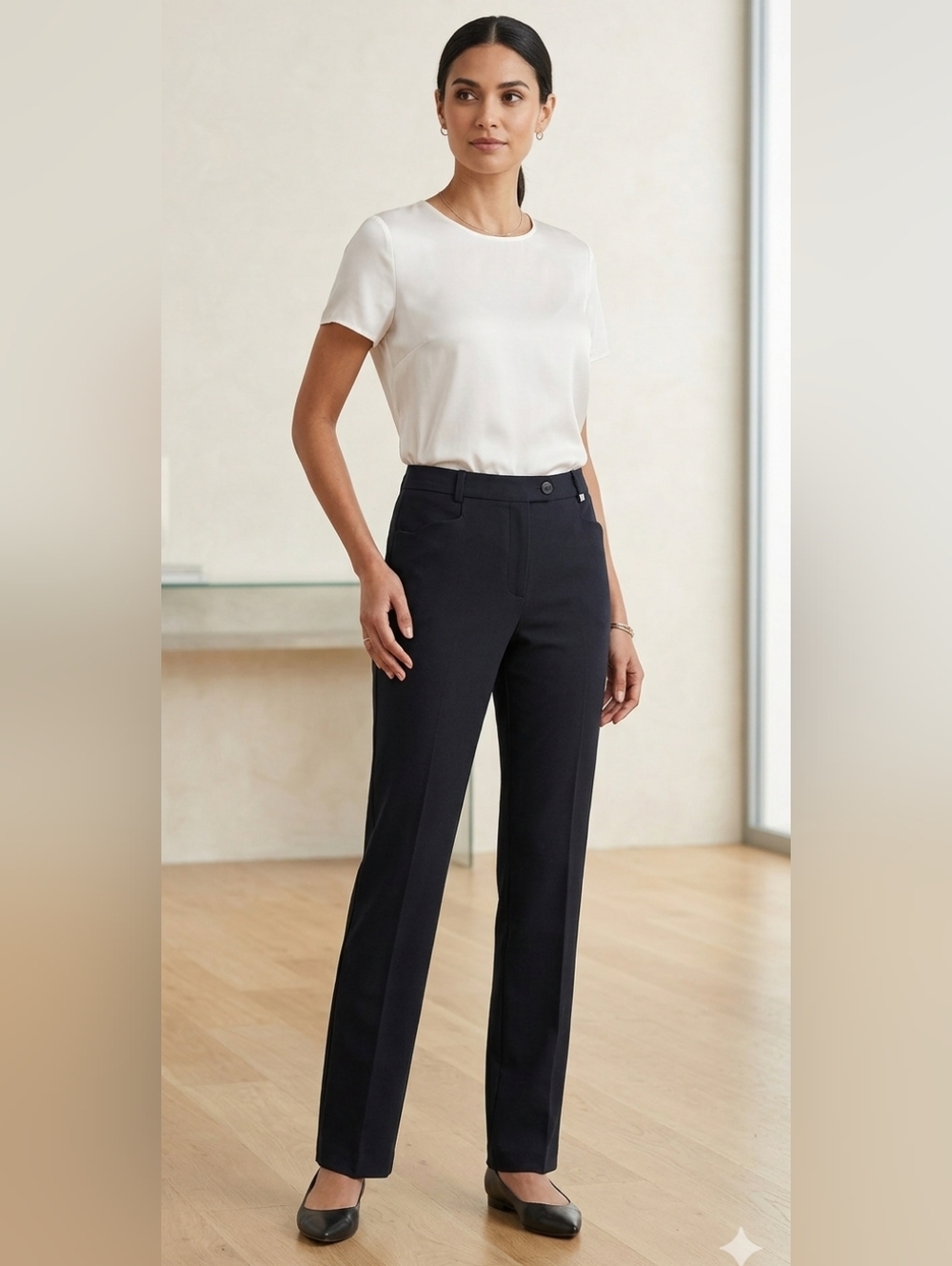 Calvin Klein Black Trousers Size 8